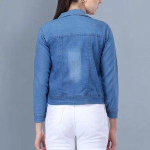 Nouveau style 2026, vestes en jean pour femmes, design personnalisé, 100% coton, vestes en jean de bonne qualité, fabrication de vestes en jean, service OEM - Product Image 4