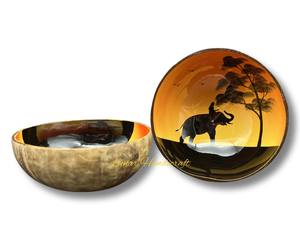 Wholesale Vietnam Handicraft Lacquer Coconut <b>Bowl</b> Modern Style Colorful Good Choice - Product Image 3