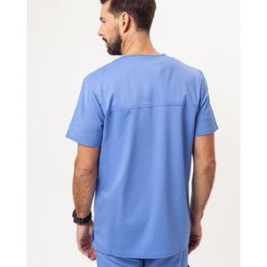 Blouse d'infirmière unisexe de haute qualité, vente chaude, en tissu tissé polyester-nylon, respirante et douce, modèle OEM, design imprimé, pour hôpital - Product Image 5