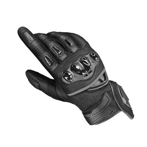 Guantes de carreras de motos de piel de vaca de fibra de carbono Guantes de cuero para montar en moto personalizados Guantes de motocicleta de tarifa al por mayor para hombres - Product Image 3