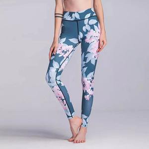 Custom Design Sublimation Gym Fitness Leggings High Waist 4 Way Stretch Yoga Pants Running Workout <b>Tights</b> for Women - Product Image 5