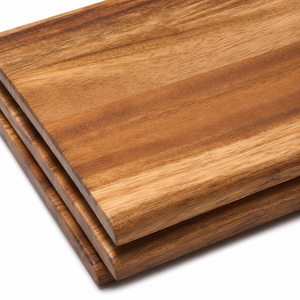 Tabla de servir rectangular de madera de acacia natural con borde curvo para <span class=keywords><strong>tapas</strong></span>, quesos y aperitivos en la cocina - Product Image 5