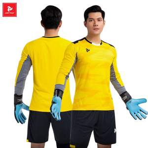 เสื้อเจอร์ซีย์ผู้รักษาประตูผู้รักษาประตูผ้าแบบออกแบบได้เองหรูหราพร้อมชุดปักลายออกแบบได้จาก Fly Hi Just Play - Product Image 1