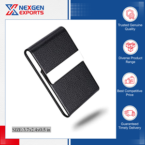 Tarjetero Magnético de Cuero PU Genuino de Calidad Excepcional, Disponible en Stock, para Compradores al por Mayor, Precios Directos de Fábrica, Nexgen - Product Image 3