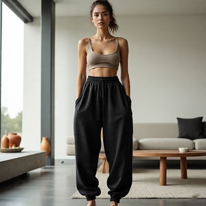 Ropa informal transpirable para mujer, pantalones de chándal, pijama, ropa deportiva para mujer, ropa para correr, pantalones de chándal para mujer - Product Image 4