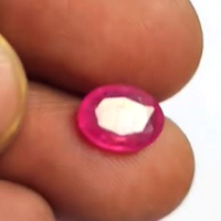 Lot de 68 pierres précieuses naturelles en verre de Bangkok, rubis rose, ovales facettées, 8-11mm, 183 carats, taille IROC, pour la fabrication de bijoux