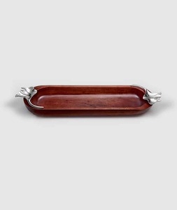 Bol ovale vintage en bois tendance - Product Image 4