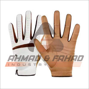 Gants de golf de haute qualité pour hommes Premium Asie Cuir synthétique Blanc Denim Bleu Design extensible Protection UV Poignées Sports - Product Image 4