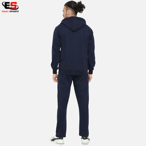 Conjunto deportivo con cremallera para hombre, 2 piezas, chándal estampado - Product Image 4
