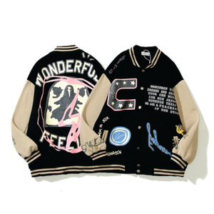 Veste universitaire personnalisée de haute qualité pour hommes, manches en cuir brodées en chenille, veste universitaire Letterman de baseball personnalisée - Product Image 3