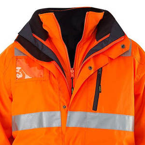 Chaqueta de Seguridad de Alta Calidad para Hombre 2025, Reflectante, de Lona, con Cuello Alto, Personalizable para Primavera - Product Image 1