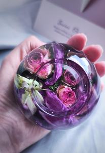 Portavelas de Resina y Madera Maciza Hecho a Mano de Lujo con Vela de Aromaterapia para Decoración de Mesa y Hogar - Product Image 2