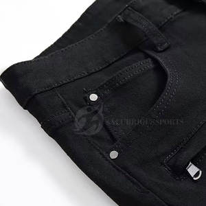 กางเกงยีนส์ขาสั้นทรงฮิปฮอปเอวกลางคุณภาพสูงสำหรับผู้ชาย รุ่นใหม่ล่าสุดปี 2025 ระบายอากาศได้ดี น้ำหนักเบา เหมาะสำหรับฤดูร้อน รับสกรีนโลโก้ตามแบบ - Product Image 5