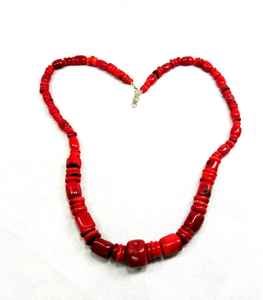 Collar con cuentas de resina roja de alta calidad, collar llamativo, joyería de proveedor indio - Product Image 6