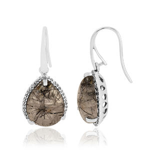 Diseño clásico profesional 925 plata esterlina lapislázuli piedra preciosa colgante gota pendientes encanto religioso gancho de oro al por mayor plata - Product Image 3