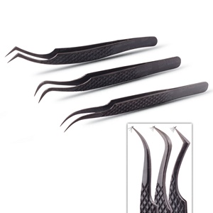 Pinzas para Pestañas de Acero Inoxidable, Duraderas, Calidad Profesional, Agarre de Diamante, Ecológicas, Perfectas para Aislar Pestañas Naturales - Product Image 4