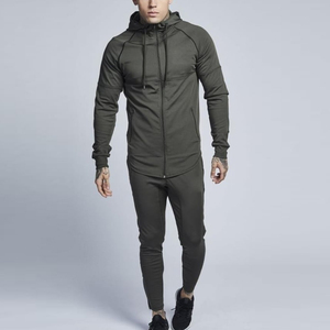 Ensemble de survêtement d'hiver personnalisable pour hommes, dernier design, manches longues, col à capuche, uni, grande taille, vêtements de sport écologiques, en solde - Product Image 2