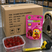 YoloDuck 65g Draagbare Snackverpakking Schattige Eendvormige Fruitgummy Bulk Gummy Candy