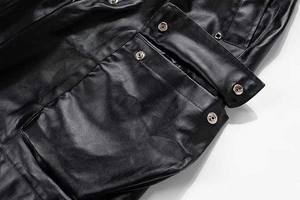 <b>Men's</b> <b>Pants</b> Straight Curved Striped Mid Waist Best Pure <b>Leather</b> Low Price 2025 Latest Design Pure <b>Leather</b> <b>Pants</b> for <b>Men</b> Stylish - Product Image 6