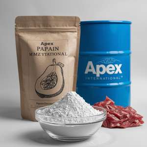 Poudre d'enzyme de papaye, poudre de papain, vente en gros d'enzyme de papaye - Product Image 1