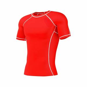 เสื้อรัดกล้ามเนื้อแขนสั้นสำหรับผู้ชาย เสื้อชั้นในกีฬาแบบรัดรูป สำหรับการฝึกซ้อมและออกกำลังกาย - Product Image 4