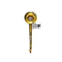 Professional Blowing War Horn Cornu Horn Tenor F Key with F Tone Gold Lacquer and Brass Material
