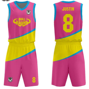 Nuevo uniforme de baloncesto hecho a medida con material de poliéster de algodón y uniforme de baloncesto de secado rápido Color personalizado - Product Image 2