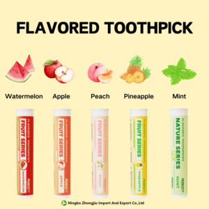 Permen disuntikkan ke tusuk gigi beraroma untuk mencegah mulut kering. - Product Image 3