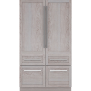 Congelador inferior eléctrico Freedom con puerta francesa, panel de acero inoxidable, listo para uso doméstico y hotelero, compresor portátil - Product Image 2