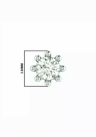 Piercing de nez, lèvre ou labret de haute qualité en diamant véritable 2MM, plaqué or blanc 18 carats et platine, certifié, tendance