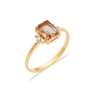 Sultanite Square Shape <b>CZ</b> Stones Cluster <b>Ring</b> Turkish Handmade Wholesale 925 Sterling Silver Jewelry - Product Image 3