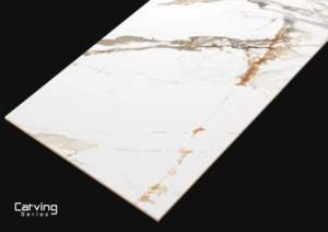 Azulejos de suelo de porcelana tallados modernos de 600x1200, acabado mate, características antideslizantes de ladrillo refractario para aeropuertos de sala de estar de servicio pesado - Product Image 6