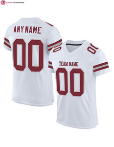 Venta al por mayor camisetas de fútbol americano uniformes de fútbol americano sublimación aceptada tamaños personalizados colores aceptados - Product Image 2