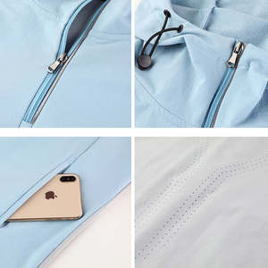 Camiseta Deportiva de Manga Larga para Hombre, con Media Cremallera, Cortavientos, Transpirable, de Secado Rápido, para Deportes al Aire Libre, Correr, 90% Nailon, 10% Elastano - Product Image 5