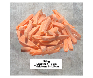 Proveedor Confiable de Batata Congelada IQF de Vietnam - Rodajas de Batata Peladas y Limpias para Fábricas de Alimentos y Envío a Granel - Product Image 3