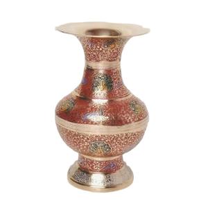 High Quality Brass Flower <b>Vase</b> With Multi Color <b>Engraving</b> Gold Finished For Home Decor Table Decorative Flower <b>Vase</b> - Product Image 1