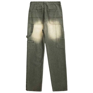 กางเกงยีนส์ขายาวสำหรับผู้ชายกางเกงยีนส์ขาตรงไซส์ใหญ่พิเศษมีรอยขาดรายละเอียดเสื้อผ้าใส่สบายผ่อนคลายดีไซน์ระบายอากาศได้ดี - Product Image 2