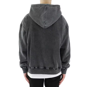 เสื้อฮู้ดซิปใส่ได้ทั้งชายและหญิงเสื้อแจ็คเก็ตผ้าฝ้ายฝรั่งเศสเทอร์รี่มีซิปมีฮู้ด - Product Image 4