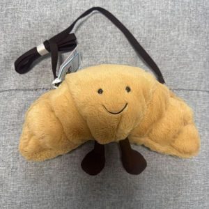 Hot-Selling Jelly Cat Crossbody <b>Bag</b> High Quality Cotton Plush Purses Cute West Highland Croissant Backpack Perfect Birthday <b>Gift</b> - Product Image 1