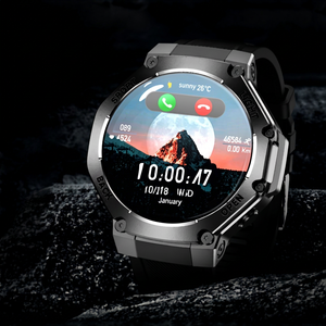 Montre connectée LEMFO TR3 MAX, écran tactile IPS de 1,53 pouce, moniteur de fréquence cardiaque, suivi du sommeil, étanche IP68, montre de sport d'extérieur unisexe - Product Image 5