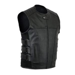 Gilet en cuir uni personnalisé pour hommes Meilleur tissu réglable et nouvelle tendance pour les costumes Design personnel - Product Image 3