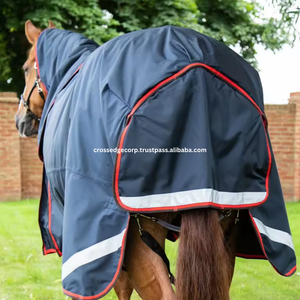 Manta de Invierno Cálida para Caballo al por Mayor, Impermeable y Cortavientos, para Establo y Equitación, de Buena Calidad, con Forro Polar de Algodón y Nailon de Peso Pesado - Product Image 5
