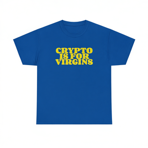 Camiseta Crypto Is For Virgins de manga corta, unisex, con cuello redondo, regalo promocional para adultos - Product Image 3