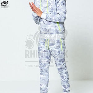 Ensemble survêtement camouflage en molleton imprimé intégral pour homme – Sweat à capuche et pantalon tendance - Product Image 6