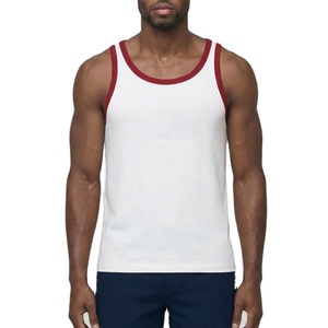 เสื้อกล้ามแฟชั่นสไตล์สตรีทสำหรับผู้ชาย เสื้อยืดออกกำลังกายทรงยาว ผ้าฝ้ายผสมสแปนเด็กซ์ ยืดหยุ่นได้ เหมาะสำหรับเพาะกาย เสริมสร้างกล้ามเนื้อ ผลิตตามแบบ OEM แห้งเร็ว - Product Image 1