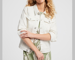 Women's Autumn Casual Reversible Knitted Bomber Denim <b>Jacket</b> 100% Polyester Solid Pattern Button Logo Windproof Waterproof - Product Image 6