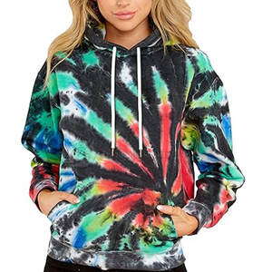 Custom Made Breathable Tie Dye Hoodies <b>for</b> <b>Women</b> <b>Long</b> Sleeves Plus Size High Quality Lined <b>Sweatshirt</b> Winter Collection - Product Image 6
