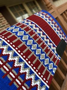 ผ้าห่มอานม้าโพลีคอตตอนแบบตะวันตกพร้อมสำหรับฝึกขี่ม้าขนแกะทำมือกิจกรรมประจำวัน - Product Image 3