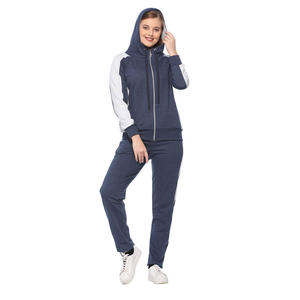 Ensemble de survêtement pour femmes, taille XS, tissu extensible doux, veste zippée et ajustée pour un usage quotidien décontracté, entraînement en salle de sport ou voyage - Product Image 4