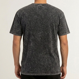 Nouveauté 2026 – T-shirt Homme Col Rond Manches Courtes Délavé à l'Acide Style Hip Hop 180g Coupe Ample pour Entraînement Sportif Été – Qualité Supérieure - Product Image 3